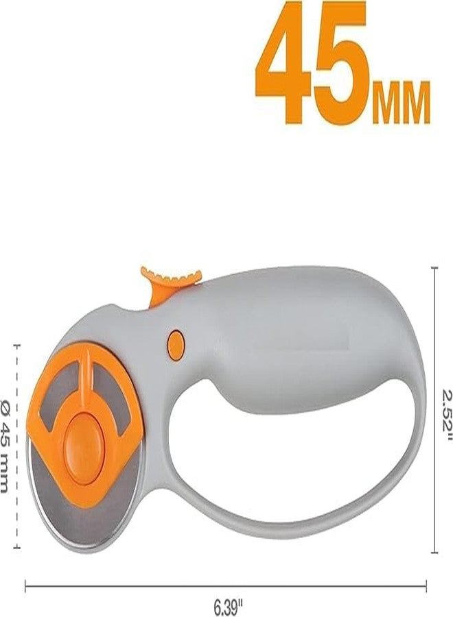 DARKFISH 45mm Rotary Cutter Set with Self-Healing Cutting Mat & Sewing Ruler Classic Loop Handle Ideal for Fabric, Leather, Quilting, and Sewing Projects Precision Crafting Tool(1PCS) - Image 2